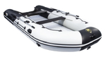 Лодка ПВХ надувная моторная Ривьера 4300 Килевое надувное дно "Комби" светло-серый/черный