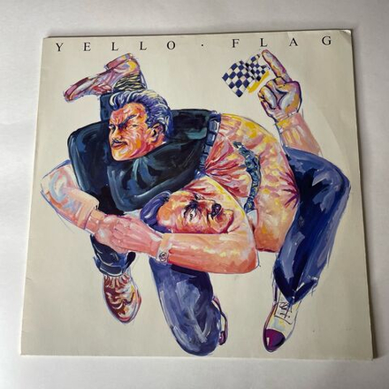 Винтажная виниловая пластинка LP Yello Flag (Германия 1988) The Race