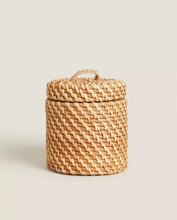 ZARA HOME МАЛЕНЬКАЯ ДЕТСКАЯ КОРЗИНА, СВЕТЛО-БЕЖЕВЫЙ