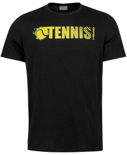 Футболка для мальчика теннисная Head Font T-Shirt B - black