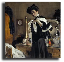 Репродукция "Серов - Портрет Генриетты Гиршман. 1907"