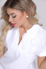 Блуза Нежность (коттон,вайт) Diolche (Акция)