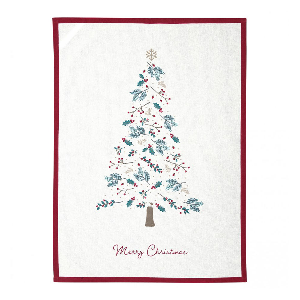 Кухонное полотенце piece printed Lucie xmas white