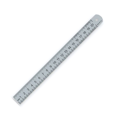 Линейка стальная (пружинистая нержавеющая) 20 см (Пчелка)