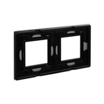 Рамка из натурального стекла, "Avanti", светло-серая, 2 поста (4 мод.)