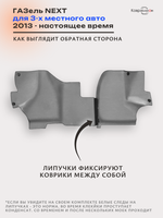 Передние автомобильные коврики ЭВА ГАЗель Next (13-н.в.) для 3-х местного авто
