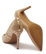 Кожаные туфли на шпильках alina Michael Kors - бежевый(40R4HNHP2S)