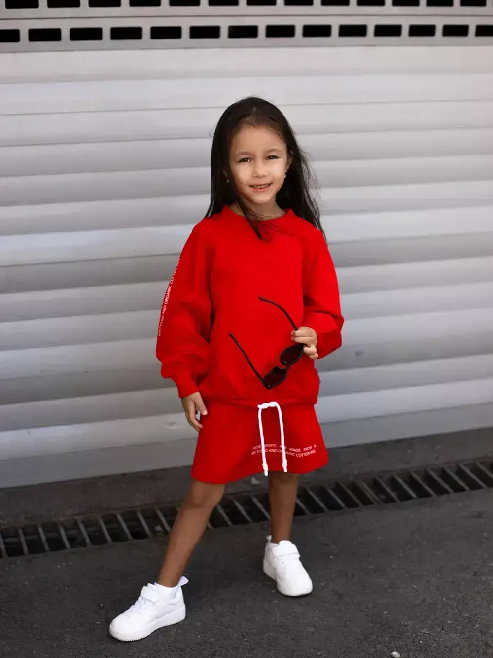 Костюм для девочек, толстовка и юбка