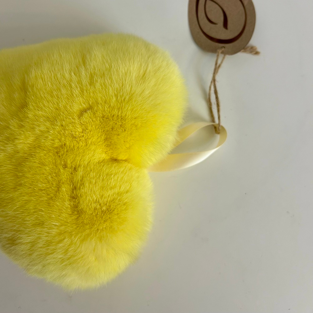 сердечко из натурального меха