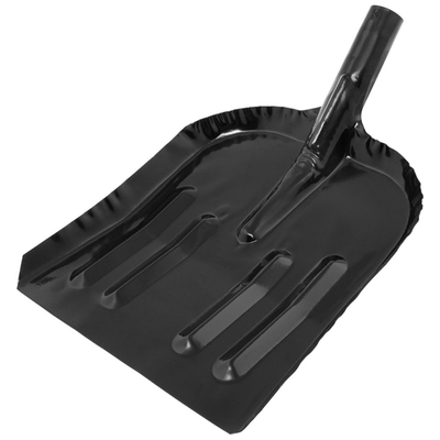 Лопата для уборки снега стальная эмалированная, 320 х 340 мм, без черенка