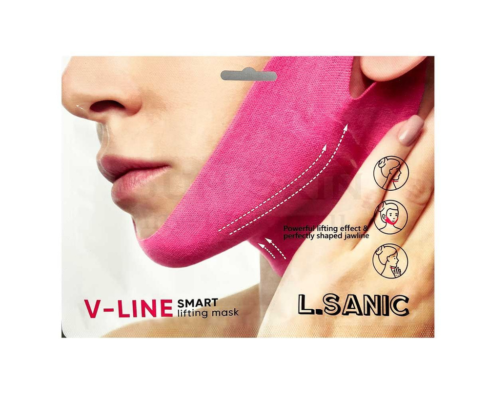 L.Sanic Маска-бандаж для коррекции овала лица - V-line smart lifting mask, 11г