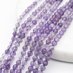 Бусины Аметист граненый, диаметр 2,9-3,1 мм, цена за нить 38 см