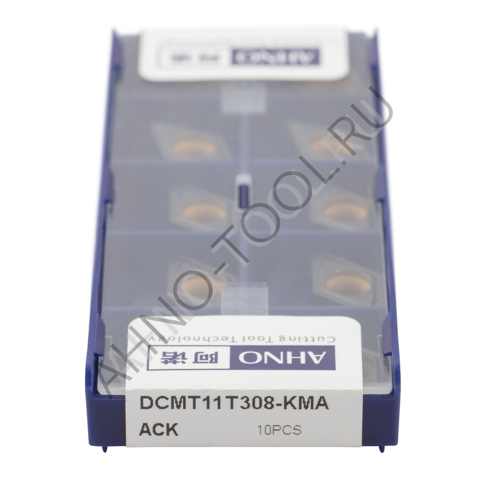 Пластина твердосплавная ISO DCMT11T308-KMA ACK10E AHNO по чугуну, чистовая