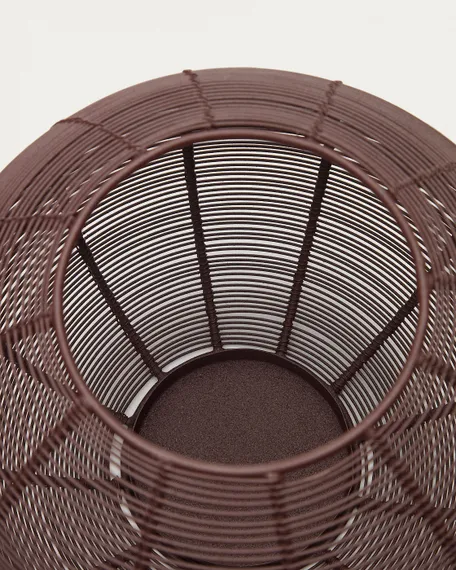 Сферический подсвечник Amer, коричневый металл