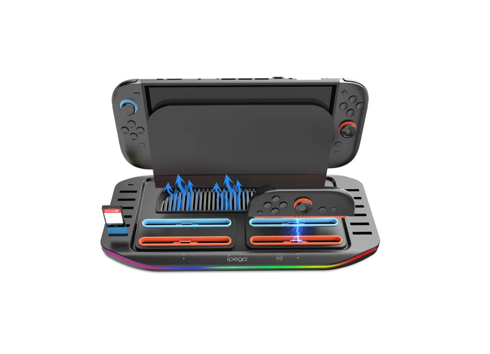 Зарядная док-станция IPEGA, для Nintendo Switch, 4 слота, нескользящее основание