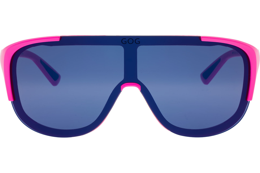 Спортивные очки GOG Medusa / Matt Neon Pink-Black / Blue Lens