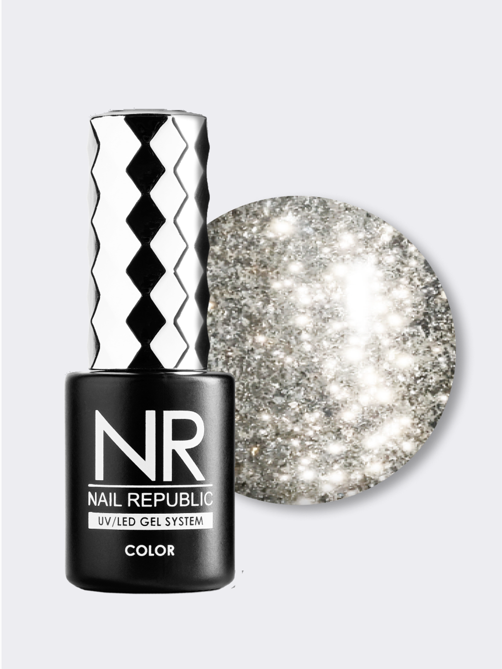 NR Night life Гель-лак 382 - Жидкий кристалл, Шампань, 10мл