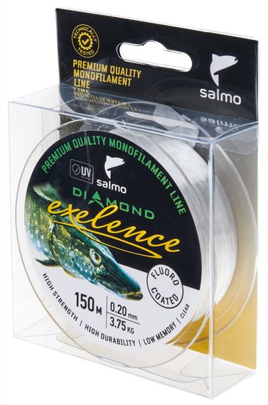 Леска монофильная Salmo Diamond EXELENCE FLUORO COATED Clear 150/020