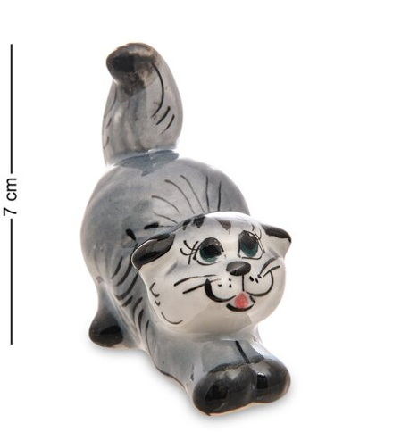 ГЛ- 048 Фигурка «Кошечка» (Гжельский фарфор)