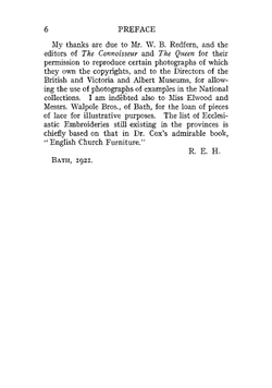 The lace & embroidery collector. A guide to collectors of old lace and embroidery | R.E. Head