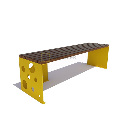 Скамейка уличная «Сыр» (2,0 м лиственница,30х60)