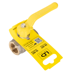 Кран шаровой латунный LD Pride 47.15.В-В.Р GAS Ду 15 Ру 40 вн-вн (рычаг)