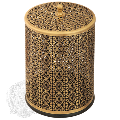Ведро для мусора ажурное 5л.  Migliore   24254 бронза