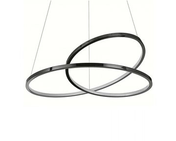 Подвесная люстра LED 38W 3100K 15202/S Black glossy черный глянцевый Loren Newport