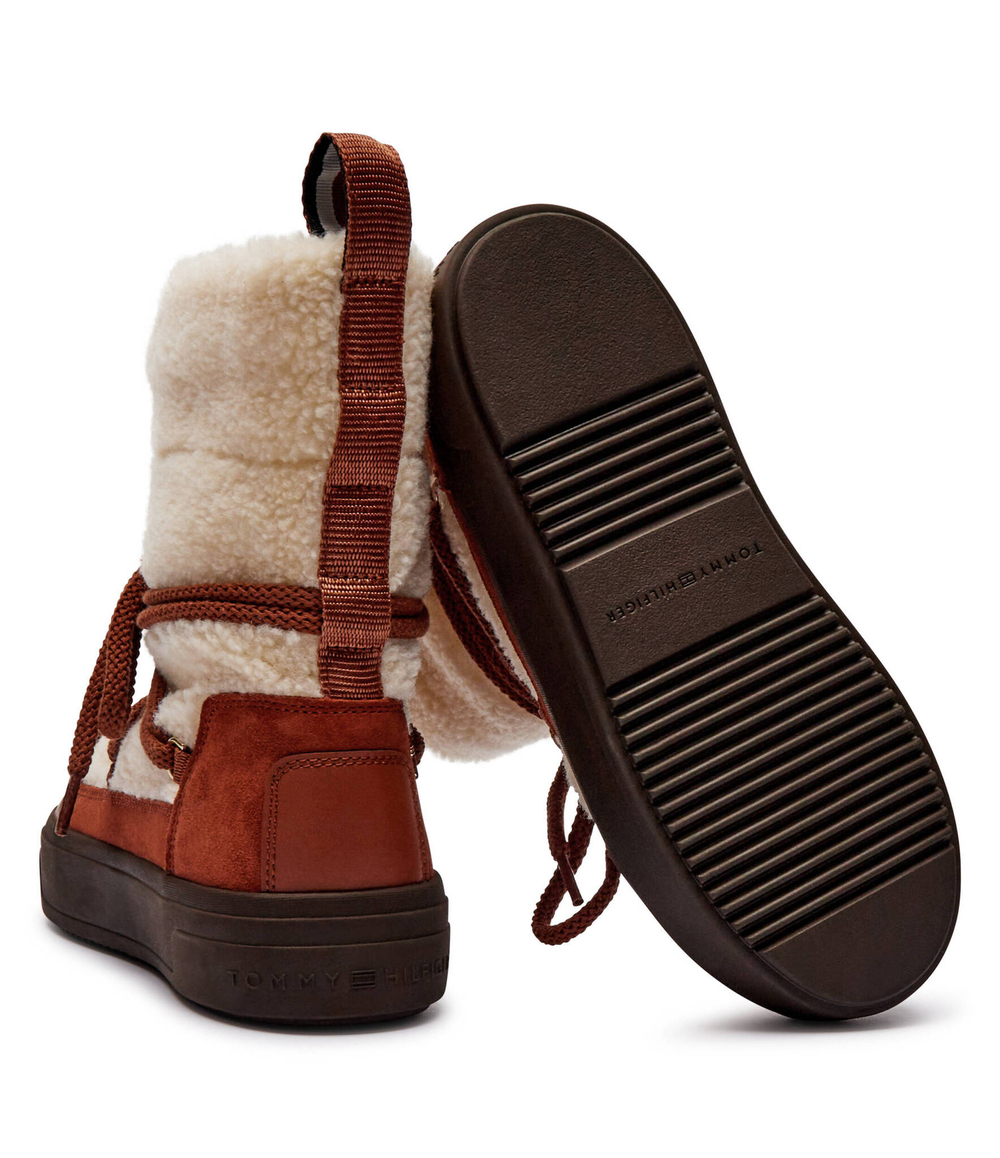 Кожаные угли shearling Tommy Hilfiger - коричневый(FW0FW08252)