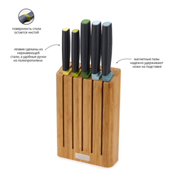 Набор ножей Elevate Knives Bamboo в подставке из бамбука