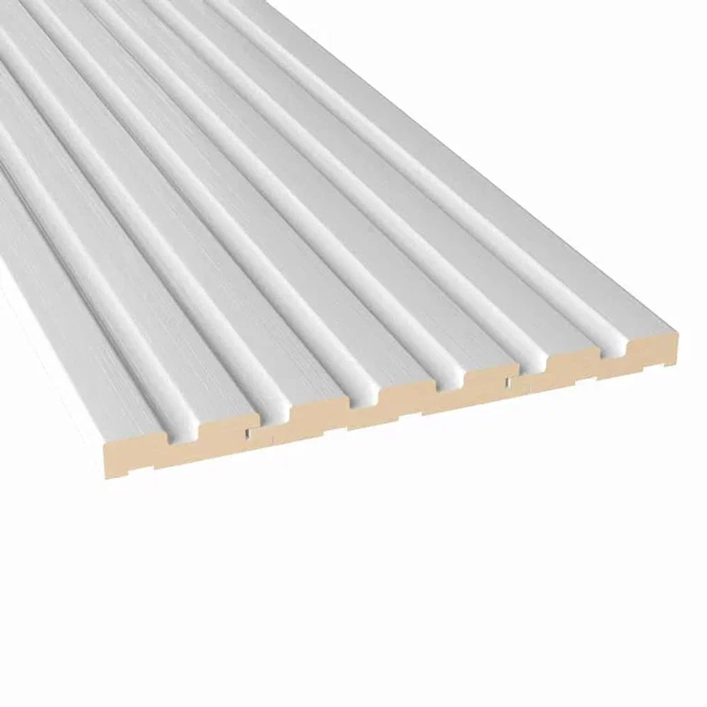 Стеновая реечная панель Альберо, Эко-шпон Кедр снежный, 120*16*2750 мм