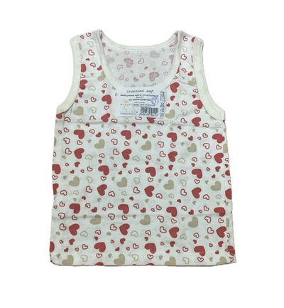 Майка на девочку из набивной кулирки на рост 74 см