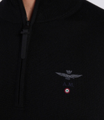 Хлопковый свитер Aeronautica Militare - черный(MA1389L415)
