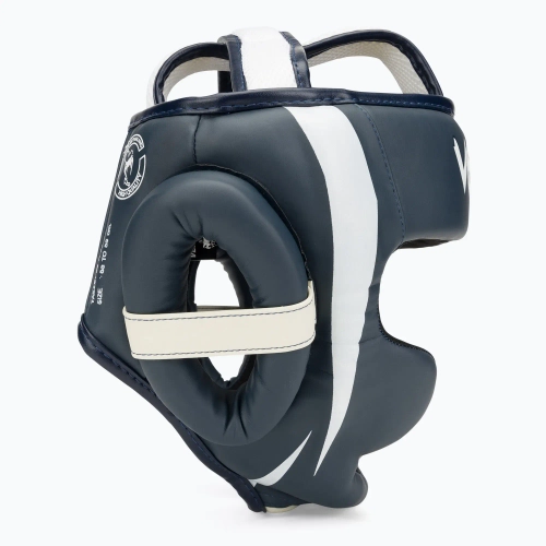 Боксёрский шлем Venum Elite white/navy blue