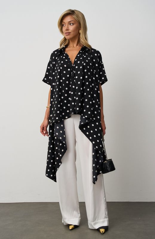 Блуза POLKA DOT удлиненная