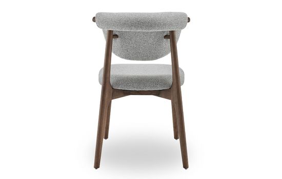 Cтул Comfy 2 cерая ткань, ножки орех