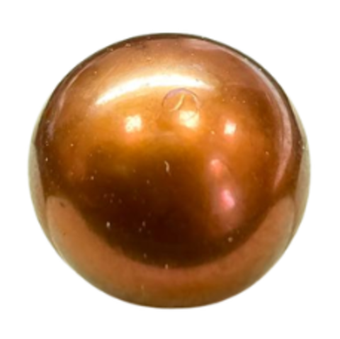 Жемчуг, коричневый, круг, 8.5-9 мм