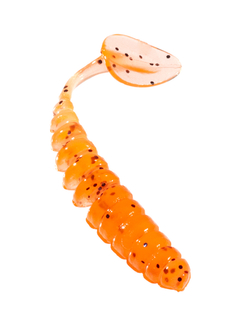 Приманка ZUB-SHAD  50мм(2")-10шт, (цвет 250) морковный с блестками