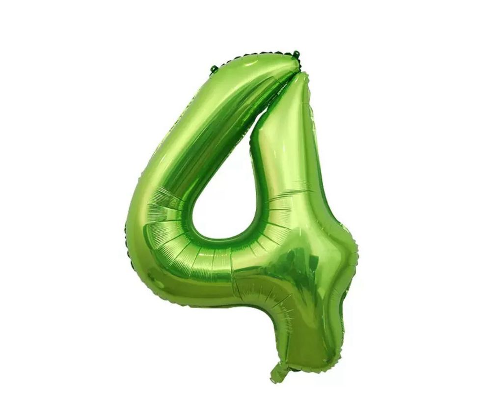 Цифра 4 Лайм 40&quot;/102 см