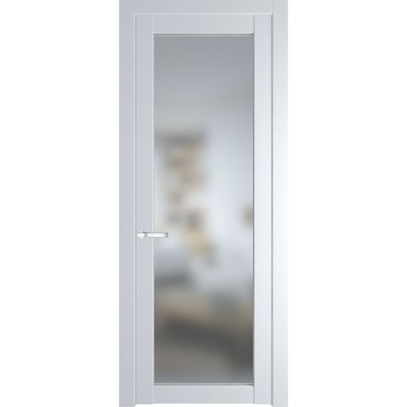 Межкомнатная дверь эмаль Profil Doors 2.1.2PD вайт остеклённая