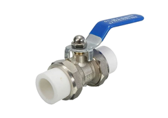 Кран шаровой PPR латунный LAVITA DOUBLE UNION BALL VALVE