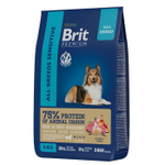 Корм для собак сухой BRIT PREMIUM "Dog Sensitive" для взрослых животных с чувствительным пищеварением, с ягнёнком и индейкой, 8 кг