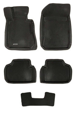 Коврики салона для BMW X1 (E84) (2009-2015) Euromat 3D EVA черные Арт EM3DEVA-001208