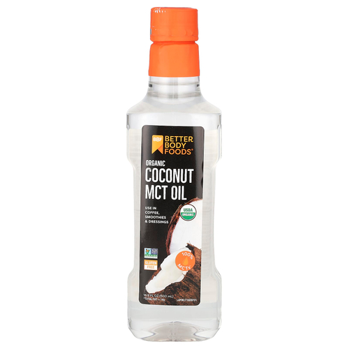 BetterBody Foods, органическое кокосовое масло MCT, 500 мл (16,9 жидк. унции)