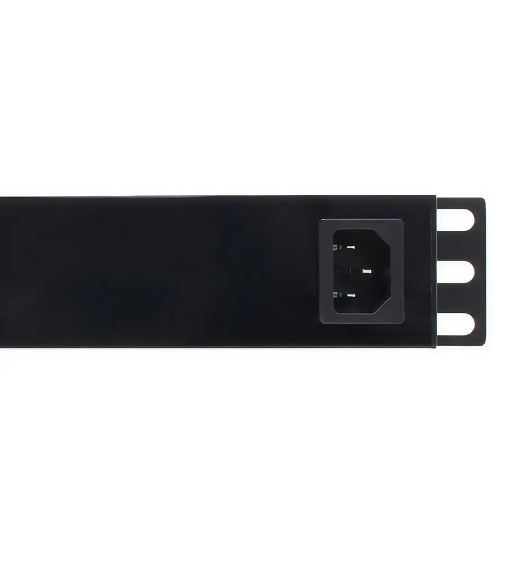 Блок розеток 19", 1U, 8 розеток, 16A, огнеупорный пластик, 5bites PDU819P-08