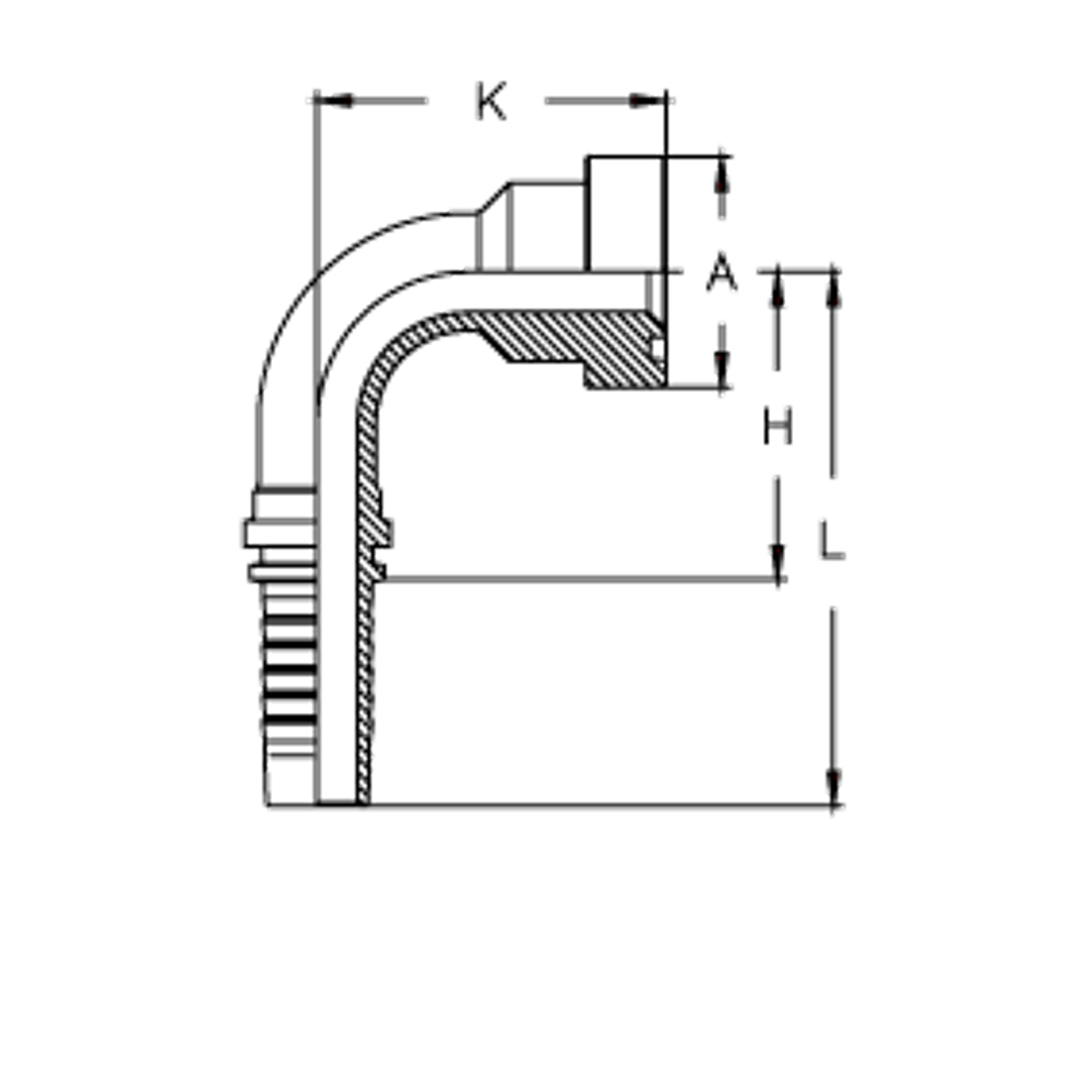 Фитинг DN 38 SFS CAT 1.1/2 63.5 (90)