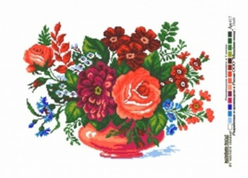 "Букет зори"-0417 канва с рисунком