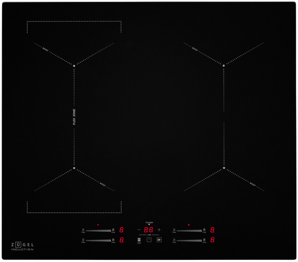 Электрическая варочная панель Zugel ZIH618B