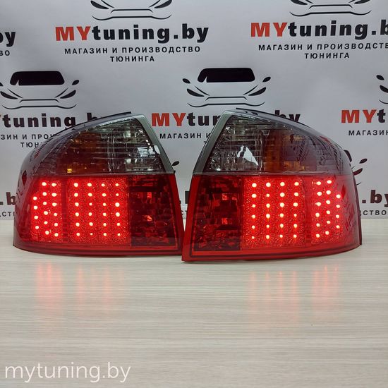 Задние фонари red smoke led для Audi A4 B6