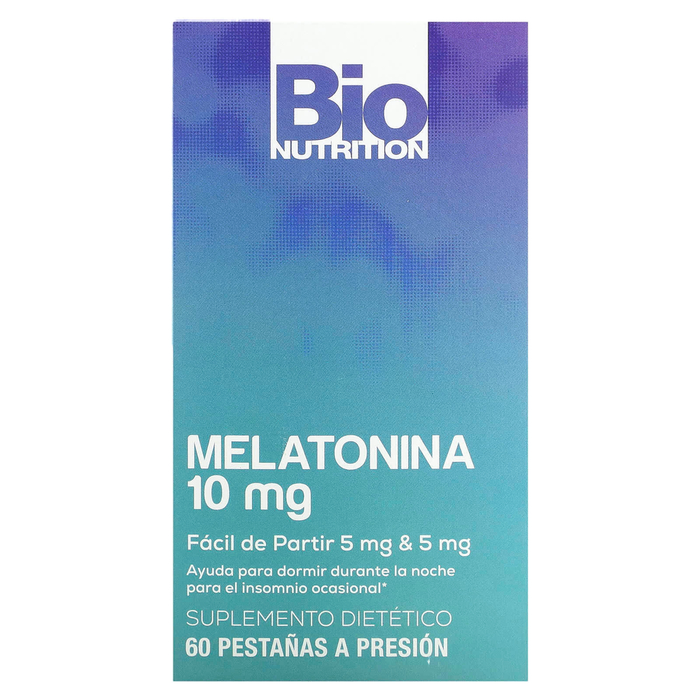 Bio Nutrition, Мелатонин, 10 мг, 60 таблеток